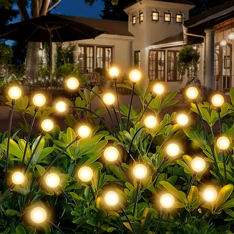 Glowing Firefly-Inspired Swaying Solar Outdoor Garden Lights | LED