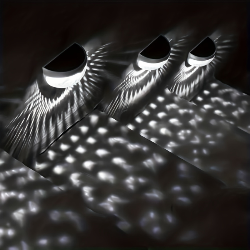 Solar Crystal Wall-Mount Auto Sensor Fence Lights | LED