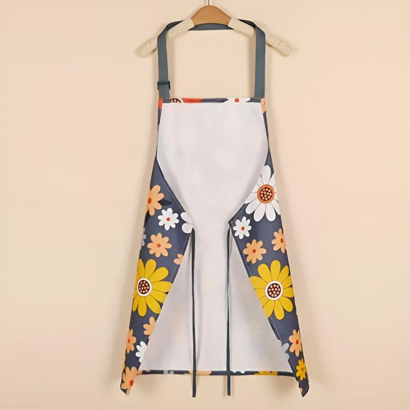 Stylish Floral Adjustable & Waterproof Apron with Pockets
